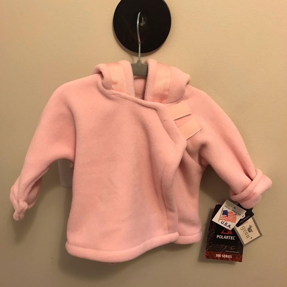 Widgeon girls hooded fleece wrap jacket